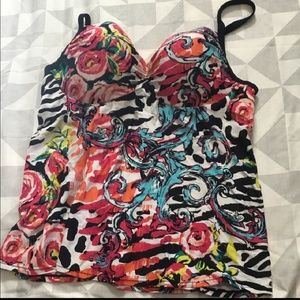 Lane Bryant Bra Top Tankini Top